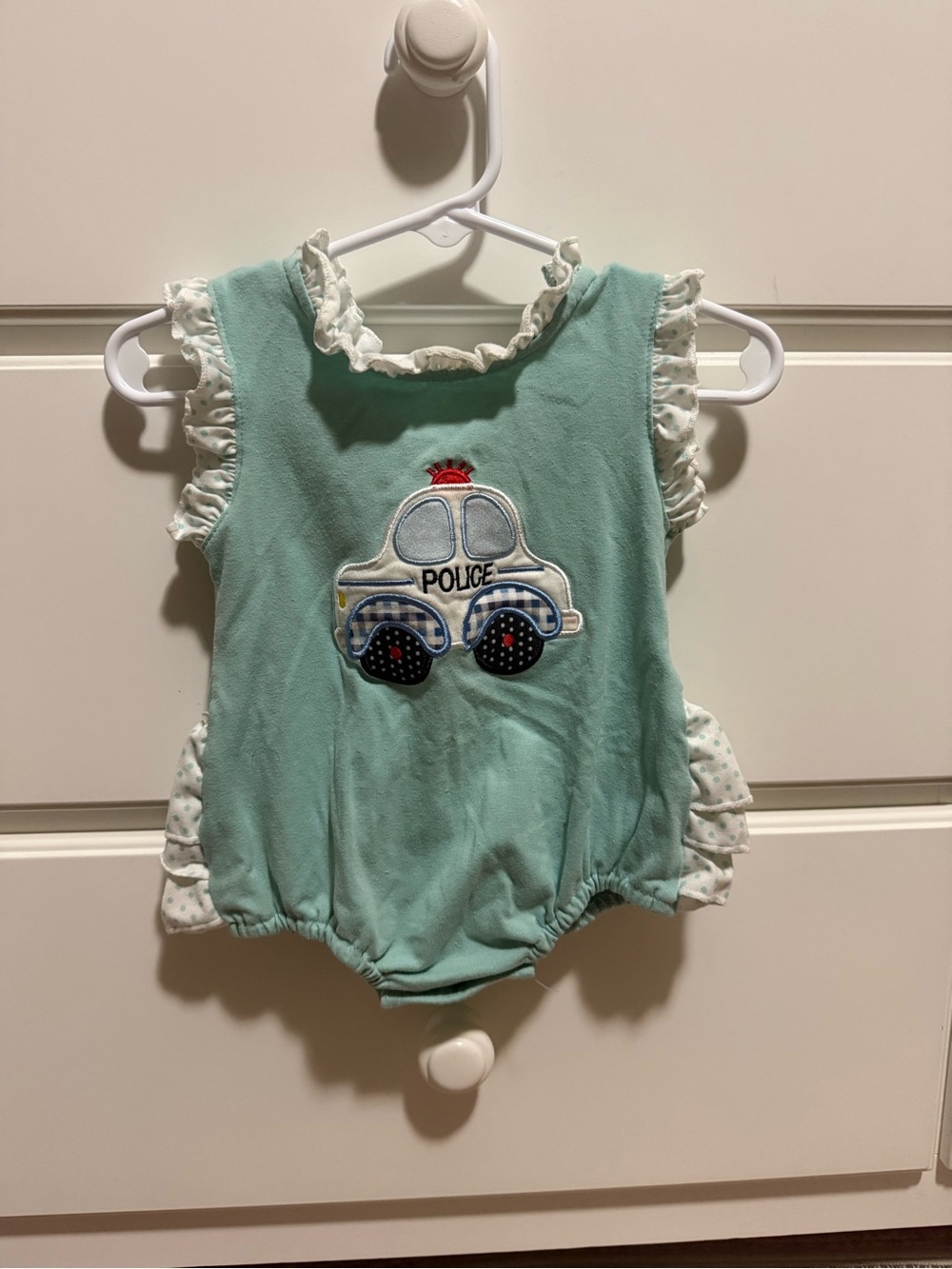 Police bubble with ruffles